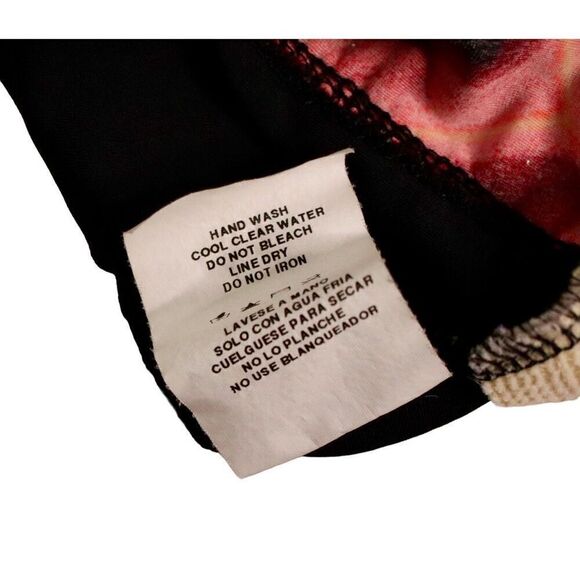 A & H Sportswear On Fire Black Tank 1pc Swimsuit Built‎ in Bra sz MEDIUM (8-10) - Picture 7 of 9